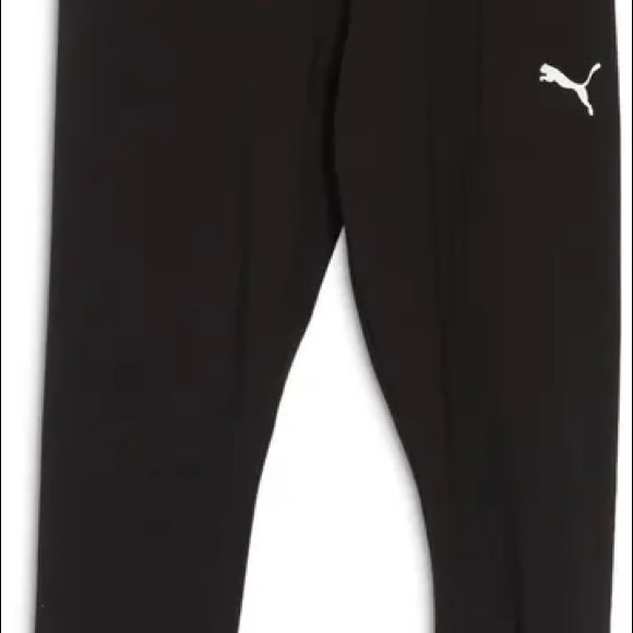 NWT Puma Black White Leggings Small - Picture 1 of 3